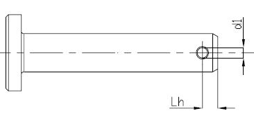 DIN 1444b clevis pin drawing