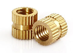 Brass Knurled Threaded Insert Embedded Nuts