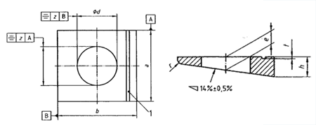 DIN 434 technical drawing