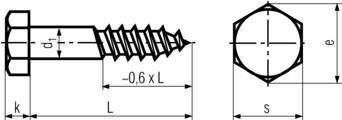 DIN 571 technical drawing