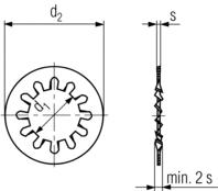 DIN 6797J technical drawing