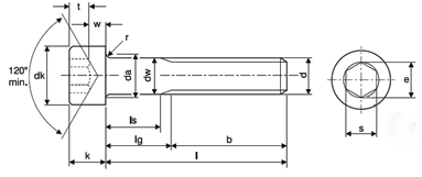 DIN 912 technical drawing