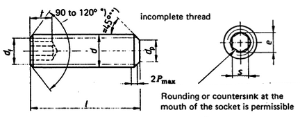 DIN 913 technical drawing