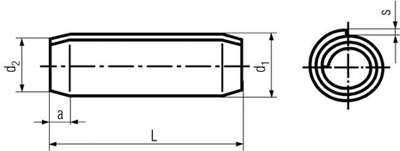 DIN 7343 / ISO 8750 drawing