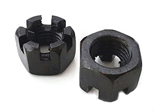 hex slot nuts black oxide 