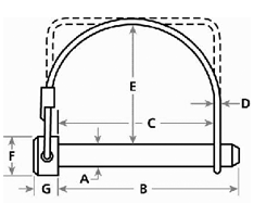 PTO Lock pins drawing