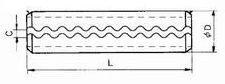 slotted tooth spring pins drawing